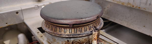 clogged burner element